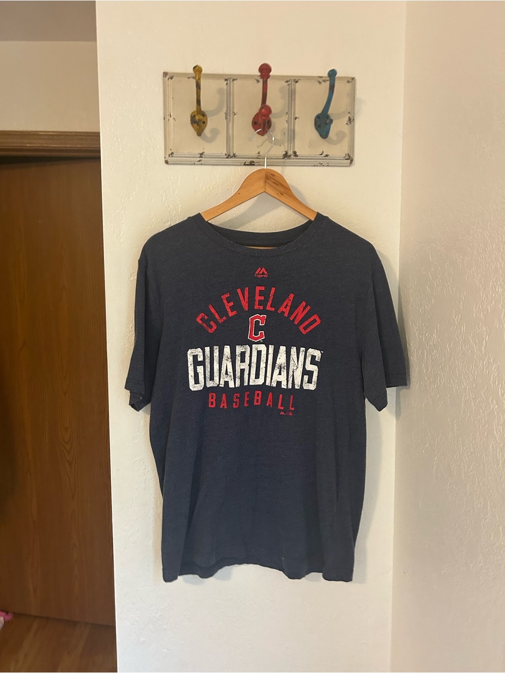 Cleveland Guardians Navy Logo Tee XL